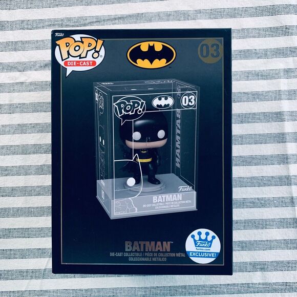 FUNKO POP! Batman 1989 DC Funko Shop Exclusive Die-Cast Batman #03 *IN HAND* - Picture 3 of 7